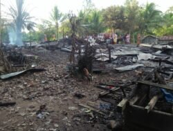 Lima Rumah di Bukit Raya Sokan Rata Dengan Tanah