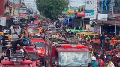Empat Ruko di Kawasan Pasar Seruni Terbakar