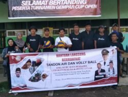 OMG Gelar Turnamen Voli dan Beri Bantuan Tandon Air di Kubu Raya