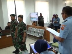 Dua Oknum TNI AD Dituntut Pidana Penjara dan Dipecat dari Militer