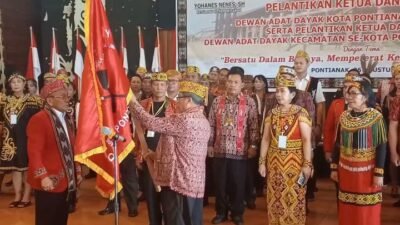 Ketua DAD Pontianak Yohanes Nenes Dilantik: Bantu Warga Dayak Milenial yang Belum Kerja