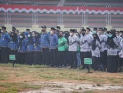 40 Driver Ojol Ikut Upacara HUT ke-78 RI di Keboen Sajoek