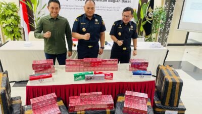 Sepanjang 2023, Sebanyak 2,3 Juta Batang Rokok Ilegal Diamankan Bea Cukai Kalbar
