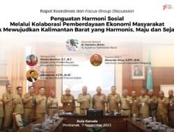 Sekda Ketapang Jadi Pemateri Rakor dan FGD Sosialisasi Penguatan Harmoni Sosial