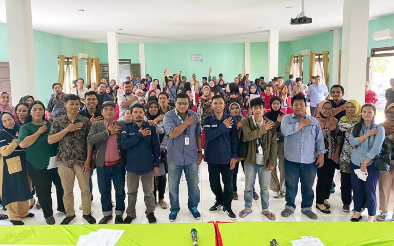 Pemilu Makin Dekat, PPS Desa Ampera Raya Gelar Bimtek 147 Anggota KPPS