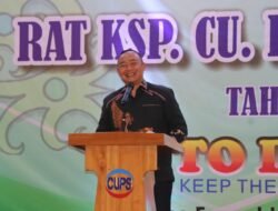 Wakili Bupati, Sekda Ketapang Hadiri RAT CU Pancur Solidaritas 2023