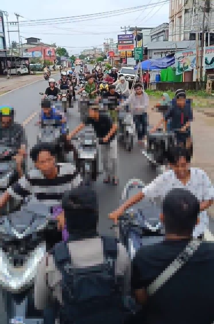 Aksi Balap Liar di Ketapang Ditertibkan Polisi, Pelaku Disuruh Dorong Motor