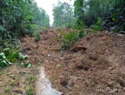 Tanah Longsor di Kapuas Hulu, Akses Jalan Nasional di Batang Lupar Lumpuh Total
