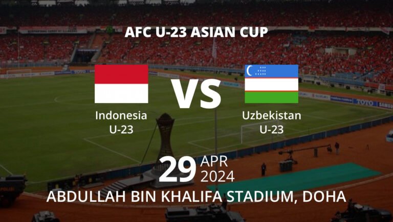 Nobar Laga Indonesia vs Uzbekistan di Polresta Pontianak Berhadiah Sepeda Motor