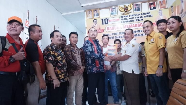Bacalon Bupati Landak Yulius Aho Daftar ke Hanura, Optimistis Dapat Rekomendasi