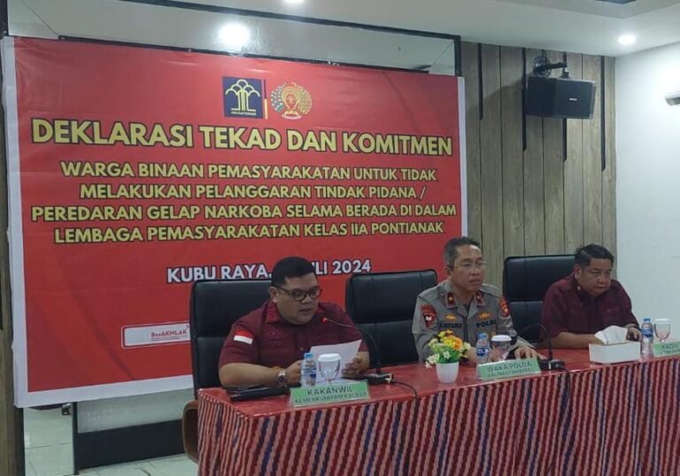 Ungkap Jaringan Narkoba Didalam Lapas, Kakanwil Kemenkumham Kalbar Sebut Berkolaborasi Dengan Polisi