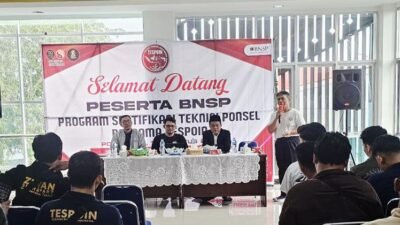 Tespoin Kalbar Gelar Pelatihan dan Sertifikasi BNSP 51 Teknisi Ponsel