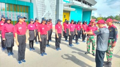 Memasuki Hari Ketujuh Pemusatan Diklat 45 Capaska, Kesbangpol Sintang Pastikan Lancar