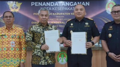 Pemkab Ketapang MoU Dengan Dirjen Bea Cukai Kalbar