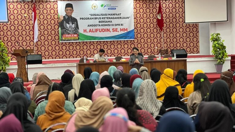 Sosialisasi BPJS Ketenagakerjaan, Karolin Singgung Ada Konter Khusus di Zamannya