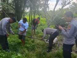 Peduli Air Bersih, Polsek Menjalin Serahkan Bantuan Sumur Bor kepada Warga 