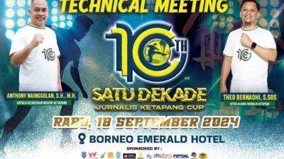 Jurnalis Ketapang Cup Seri ke-10 Dimulai, Sejumlah Pemain Profesional Tampil