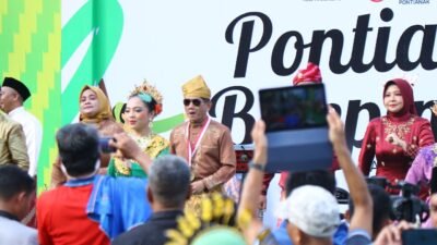 Tari Jepin Massal di Hari Jadi Kota Pontianak Pecahkan Rekor Dunia