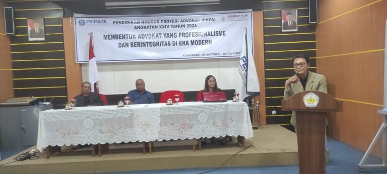Peradi Gelar Pendidikan Khusus Profesi Advokad di Pontianak