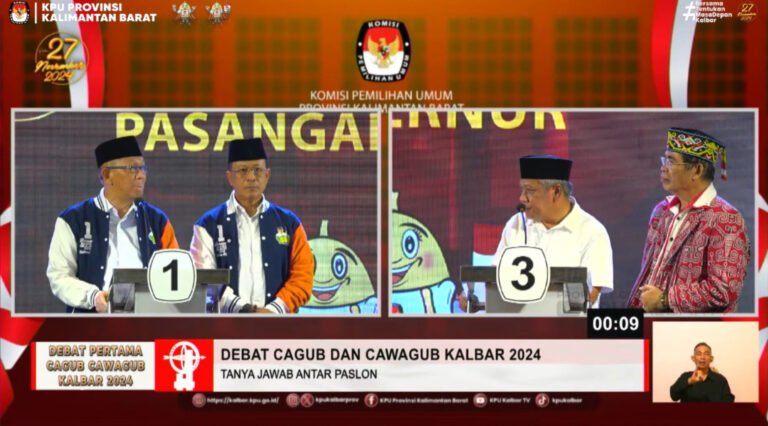 Sutarmidji Bungkam Muda Mahendrawan Soal PAD Kalbar di Debat Pilgub 2024: “Ngawur!”