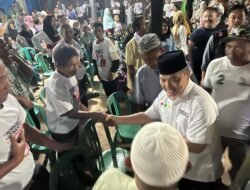 Ribuan Warga Pesaguan Ketapang Sambut Norsan Pakai Rebana
