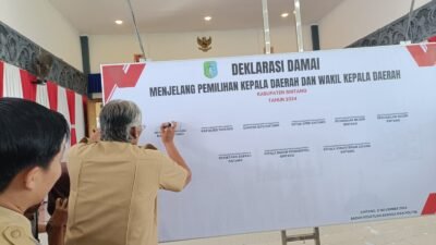 Deklarasi Damai Lintas Sektoral, Ini Bupati Sintang Pesan Jaga Kemajemukan