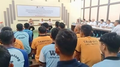 Pencegahan Dini Terhadap P4GN, Puluhan WBP dan Petugas Lapas di Tes Urine