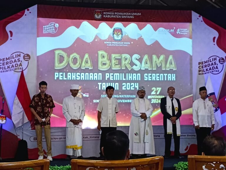 Berharap Pilkada Berjalan Lancar, KPU Sintang Gelar Doa Bersama, Dipimpin 6 Rohaniwan Dari 6 Agama