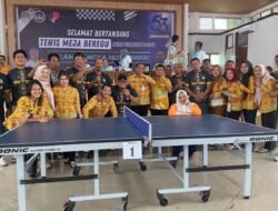 HUT ke-53 Korpri, Setda Ketapang Raih Juara Tenis Meja Antar OPD