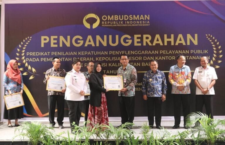 Pemkab Landak Raih Penghargaan dari Ombudsman RI