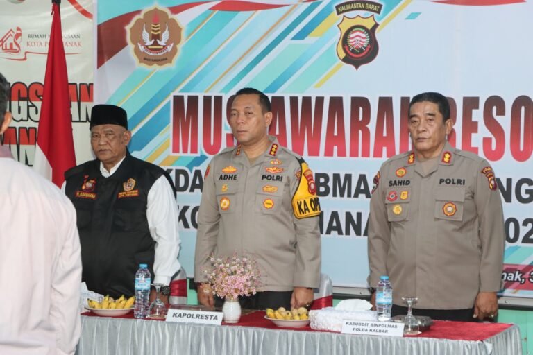 Kapolresta Pontianak Buka Musyawarah Resort Pokdarkamtibmas Bhayangkara