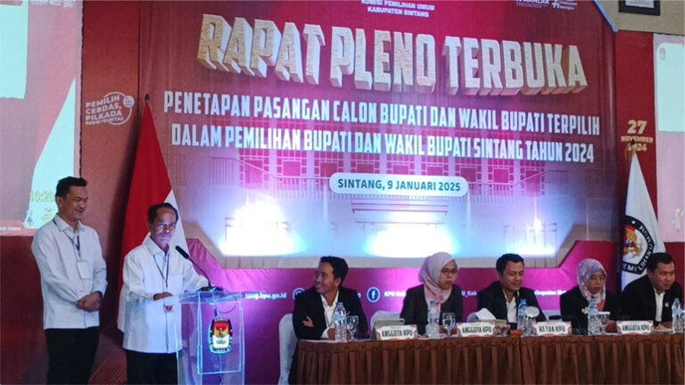Ditetapkan Sebagai Bupati-Wakil Bupati Sintang, Ini Kata Gregorius Herkulanus Bala