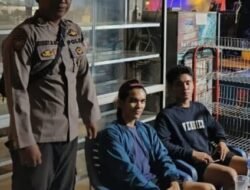 Samapta Polsek Menyuke Beserta Anggota Lakukan Patroli Malam