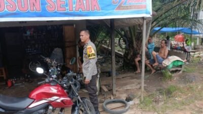 Personel Polsek Sebangki Ingatkan Bengkel Waspadai Suku Cadang dan Motor Bodong