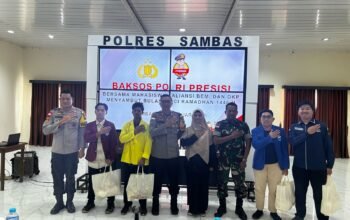 Polres Sambas Gelar Zoom Meeting Baksos Polri Presisi Bersama Mahasiswa dan Aliansi BEM