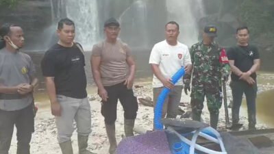 Viral Aktivitas PETI di Lokasi Wisata Riam Rombo Dait Landak, Langsung Ditertibkan Tim Gabungan