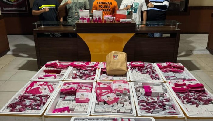Penyelundupan Ribuan Kosmetik Ilegal Dari Malaysia Digagalkan Polisi