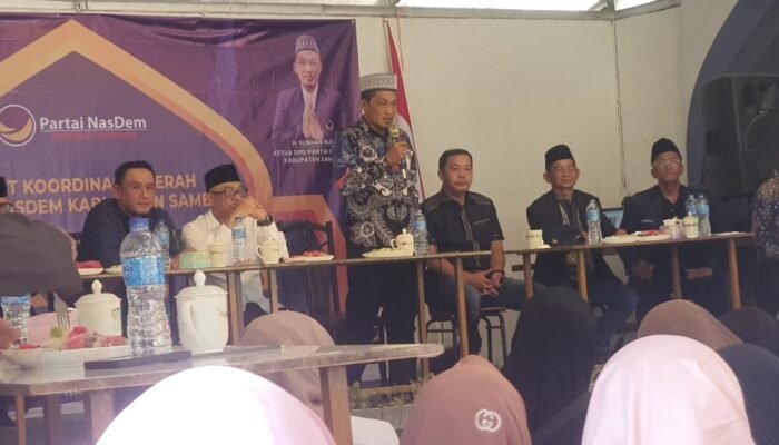 Halal Bihalal Partai Nasdem Sambas, Subhan Nur : Jembatan Sungai Sambas Besar Dongkrak Perekonomian