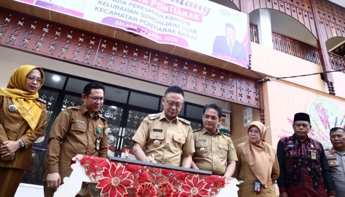 Kantor Lurah Sungai Jawi Luar Diresmikan, Edi Kamtono Harap Pelayanan Lebih Optimal