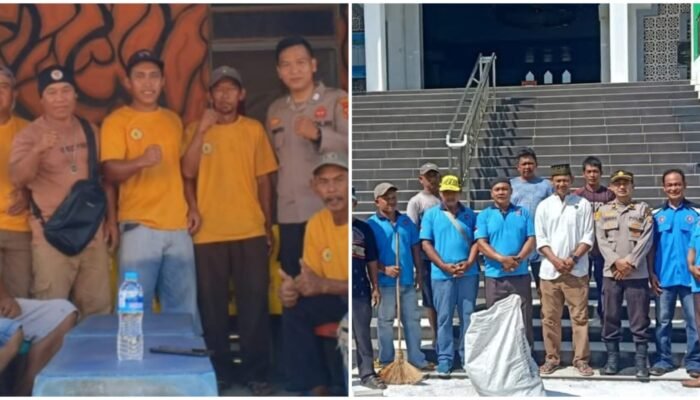 Buruh di Sambas Gelar Kegiatan Bersih-Bersih Dalam Rangka May Day