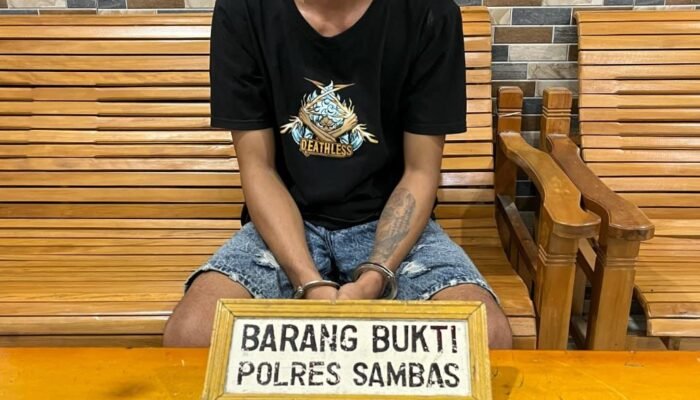 Satresnarkoba Polres Sambas Tangkap Pengedar Narkoba di Kecamatan Jawai