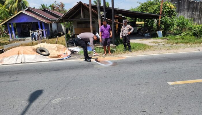 Kecelakaan Tunggal di Semparuk, Pengendara Meninggal Dunia