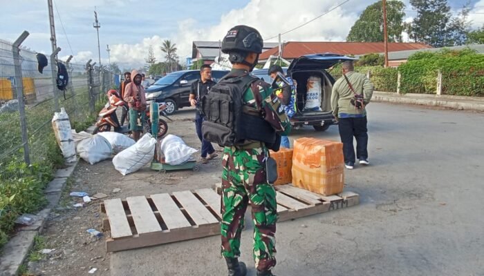 Satgas Kopasgat Perketat Pengamanan di Bandara Wamena Wujudkan Situasi Aman dan Kondusif