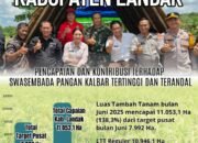 Capaian LTT Padi Kabupaten Landak Bulan Juni Melebihi Target Pusat hingga 138,3%