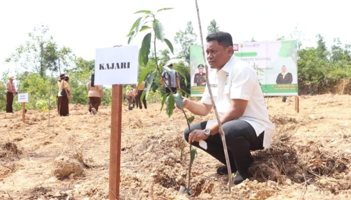 Tanam Pohon Peringati Hari Lahir Kejaksaan, Kejari Landak Komitmen Peduli Lingkungan