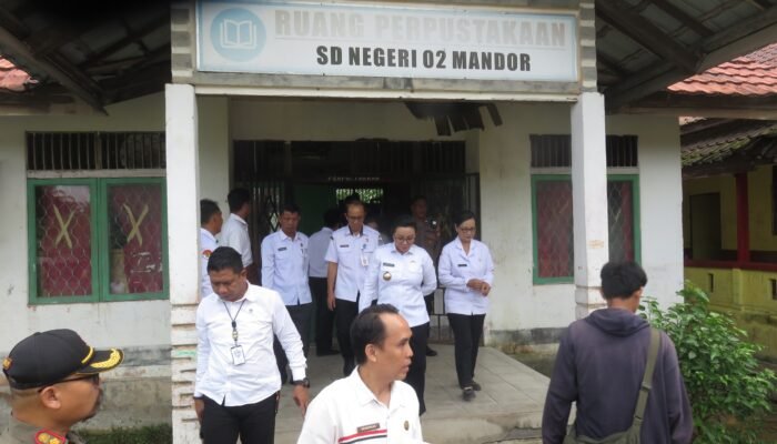 Tinjau SDN 02 Mandor, Bupati Karolin: Ada Perbaikan Tahun Ini