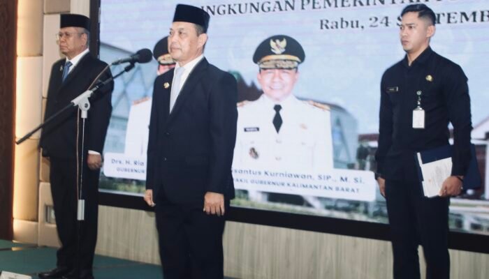 Gubernu Kalbar Lantik 429 Aparatur Baru, Ingatkan Jaga Integritas