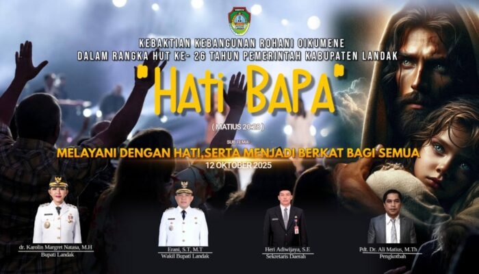KKR Oikumene HUT Pemda Landak ke-26 Akan Digelar 12 Oktober 2025, Masyarakat Diundang Hadir