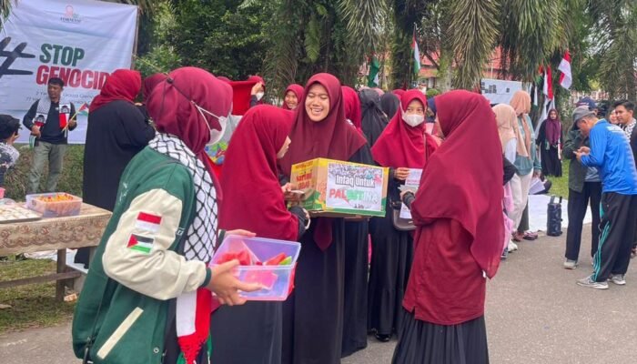 Aksi Peduli Palestina di Sambas, Formasi Kalbar Gelar Kegiatan Solidaritas Melalui CFD
