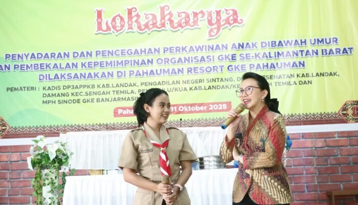 Bupati Karolin Tekankan Kolaborasi Cegah Pernikahan Anak Dibawah Umur dalam Lokakarya di GKE Pahauman